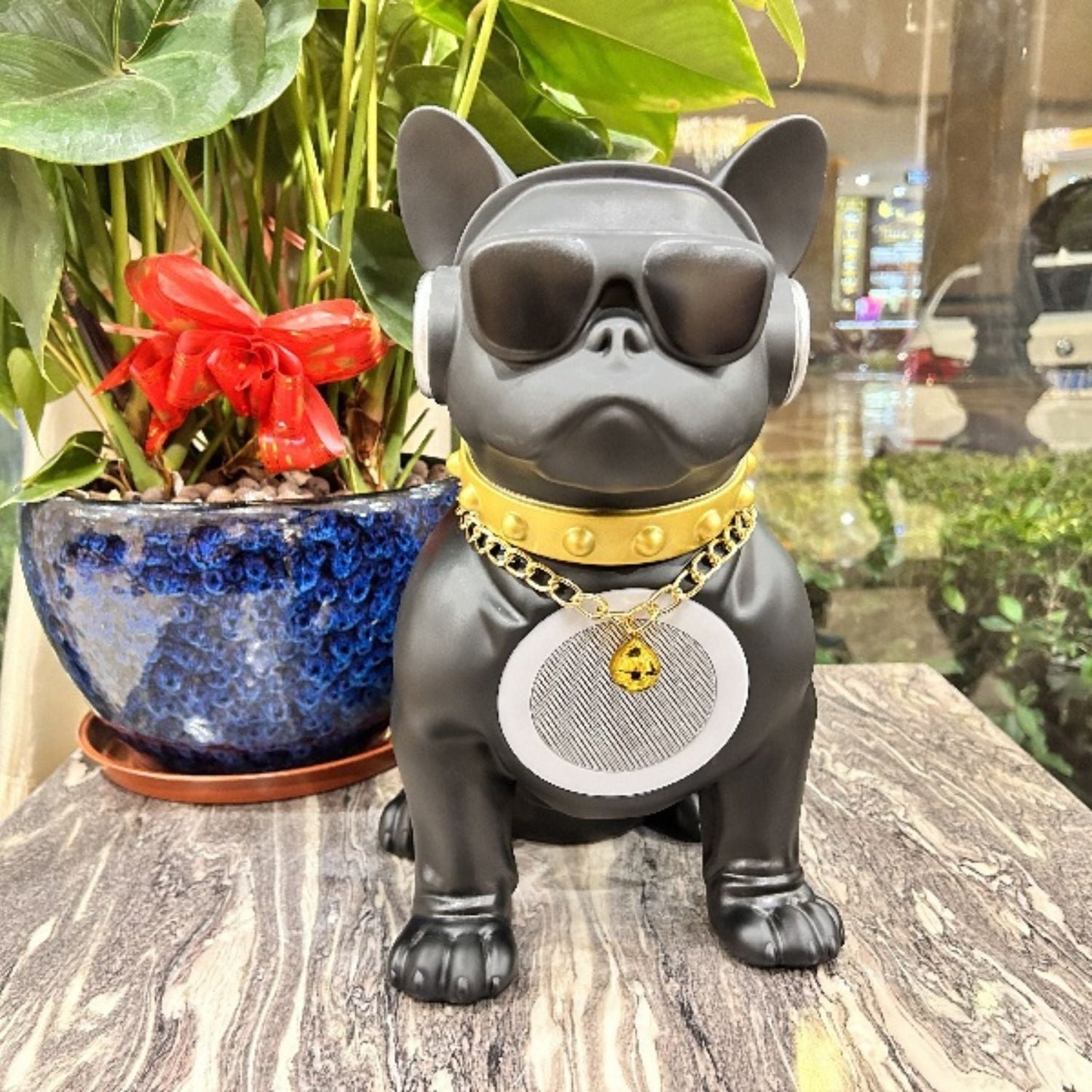 Avelena | Bowwoo : Trendy Frenchie Bluetooth Lautsprecher Verbesserte Audio Lange Akku-Laufzeit