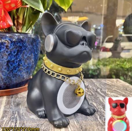 Avelena | Bowwoo : Trendy Frenchie Bluetooth Lautsprecher Verbesserte Audio Lange Akku-Laufzeit