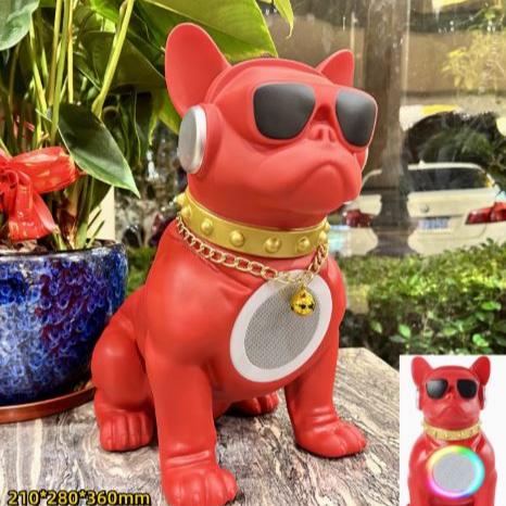 Avelena | Bowwoo : Trendy Frenchie Bluetooth Lautsprecher Verbesserte Audio Lange Akku-Laufzeit