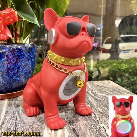 Avelena | Bowwoo : Trendy Frenchie Bluetooth Lautsprecher Verbesserte Audio Lange Akku-Laufzeit