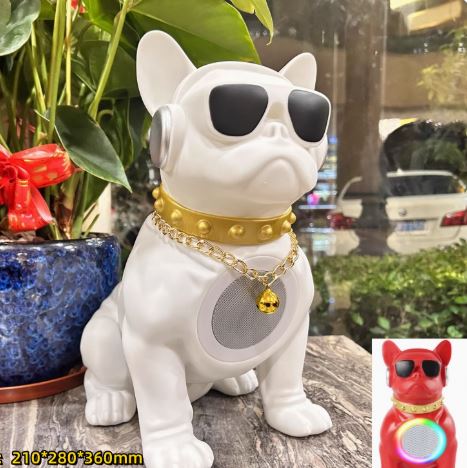 Avelena | Bowwoo : Trendy Frenchie Bluetooth Lautsprecher Verbesserte Audio Lange Akku-Laufzeit