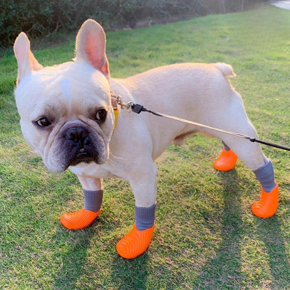 Avelena | Flexipaws Frenchie Wasserdichte Regenstiefel – Hochelastisches, Rutschfestes Und Langlebiges Design