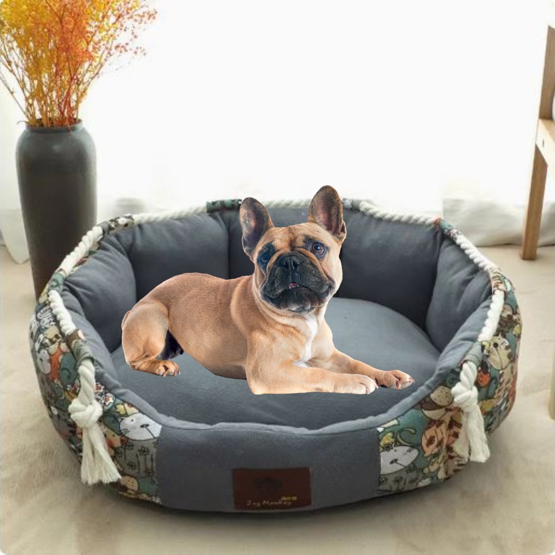 Avelena | Pawhaven Weiches Frenchie Bett Bequeme Und Stilvolle Schlaflösung Für Franse Bulldogge