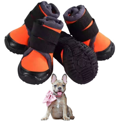 Avelena | Petstride Haltbare Frenchie Schuhe - Wasserdicht Und Atmungsaktive Haustier Stiefel