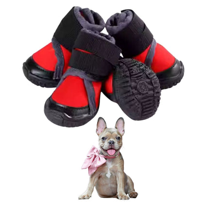 Avelena | Petstride Haltbare Frenchie Schuhe - Wasserdicht Und Atmungsaktive Haustier Stiefel