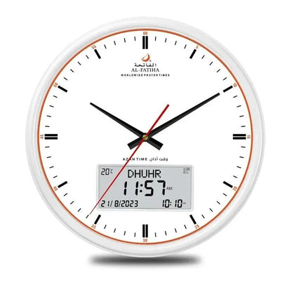 Avelena | Zamora Zeit Gebetsuhr – Automatische globale Gebetszeiten mit Azan-Alarma und elegantem Design