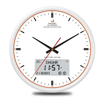 Avelena | Zamora Zeit Gebetsuhr – Automatische globale Gebetszeiten mit Azan-Alarma und elegantem Design