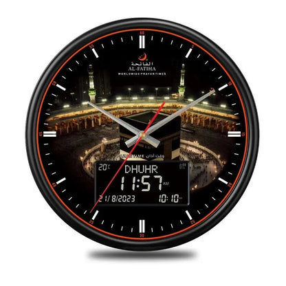 Avelena | Zamora Zeit Gebetsuhr – Automatische globale Gebetszeiten mit Azan-Alarma und elegantem Design