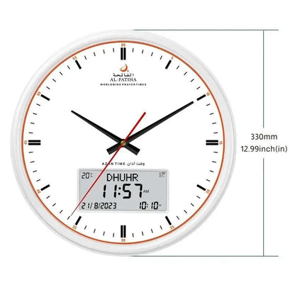 Avelena | Zamora Zeit Gebetsuhr – Automatische globale Gebetszeiten mit Azan-Alarma und elegantem Design