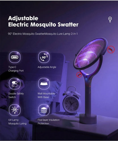 Avelena | ZapGuard Mückenabwehr – 5-in-1 Insektenschutz mit LED-Lampe und USB-Schnellladung